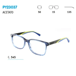 Monturas de gafas Playmobil PY23037 545 celeste amarillo