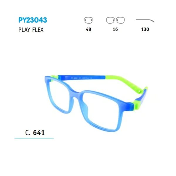 Monturas de gafas Playmobil PY23043 641 celeste verde